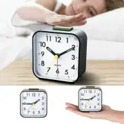 No Tick Battery Operated Home Decor Alarm Clock Number Clock Bedside Clocks