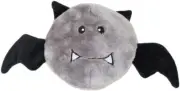 ZippyPaws - Halloween Holiday Brainey Squeak Plush Dog Toy - Bat