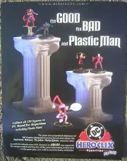 2002 DC HEROCLIX Figures 8x11" Mini Poster Advertising Sheet - The Joker, Batman