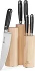 Kitchen Knife Set, Professional 6 Piece Sharp Chef Knife Set with Solid Wood Kni
