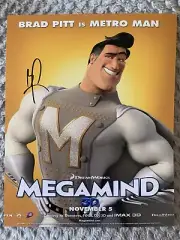 Brad Pitt Megamind Hand Signed Autograph 8x10 Photo With COA