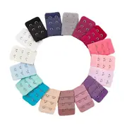 20 Pcs Halter Bras Stretchy Bra Extender Bra Band Extension Bra Extender 2 Hooks Elastic Bra Hooks Bra Strap Extender red/purple/black M