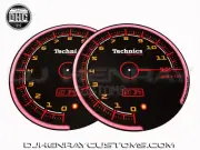Technics 1200 RPM Dj Slipmats sl1200's mk5 m3d m5g or any turntable pink border
