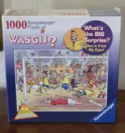 New Ravensburger Wasgij ? "Soccer Madness" 1000 Pc Jigsaw Puzzle Never Opened