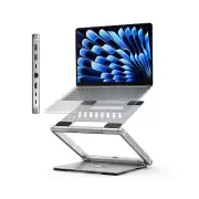 Laptop Docking Station Stand 4K@60Hz for MacBook Pro/Air, Dell/HP/Surface/Len...