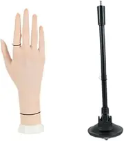 kokiya Mannequin Hand Hand Model Soft Bendable Fingers Stand,Jewelry Display Holder,Jewelry Organizer for Chain Displaying Stores, Right hand