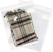 Clear Self-Seal Poly Bags 24" x 36" with Safety Warning - Perfect for Clothes