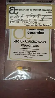 Pack of (4) New ATC 0.9pF Capacitors 100A-0R9-B-P Tol B