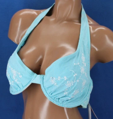 Esprit Underwire Unlined Halter Bikini Top NWT Size L #H3723