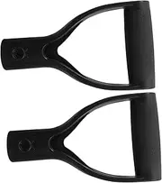 2pcs D Grip Shovel Handle Replacement Ergonomic Handle for Shoveling Garden Tools Comfortable Installation Secure Connection Durable Plastic Spade Accessory