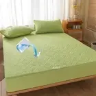 1Pcs Mattress Cover Solid Color Queen/King Size Mattress Protector Bed Sheet