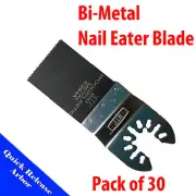 30x Bi-metal Saw Blade Oscillating Multi Tool Ryobi Milwaukee Fein Rockwell X2