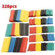 328PCS Heat Shrink Tubing 2:1 Electrical Wire Cable Wrap Sleeving Tube Kit Electric Insulation Heat Shrink Tube Kit for