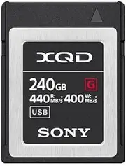 Sony QDG240F XQD G Series Memory Card 240GB, Black