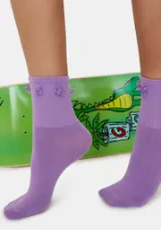Grape Sour Then Sweet Crew Socks