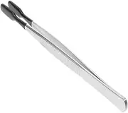 DOITOOL Tipped Tweezers Stainless Steel Flat Precision Tweezers for Jewelry Making Bead Crafts Non Slip Grip Compact and Lightweight Design for Easy Portability