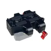 Universal 1/4"&3/8" Baseplate With Dual 15mm Rod Rail Clamp For Camera Cage c