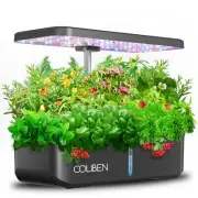 COLIBEN 12 Pods Hydroponics Growing SystemIndoor Garden with 36W Full Spectru...