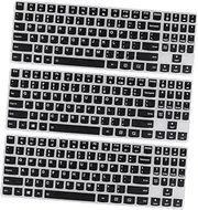 Vaguelly 3pcs Dustproof Laptop Keyboard Cover Silicone Protective Film for Water Resistant Durable Breathable Design Essential Accessory for Laptop Protection Black