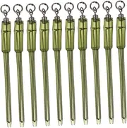 Kisangel 10 Pack Compact Fishing Swivels Freshwater Bass Catfish Sea Trout Lure Hooks Connectors Outdoor Fishing Accessory Kit