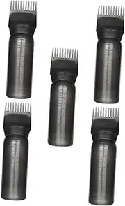 ELAYARD 5pcs Hair Dye Bottles with Root Comb Applicator Hair Care Dispenser Leakproof Scalp Oil Applicator Bottle