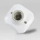 E27 Screw Cap Socket Ceiling Light Bulb Holder Fixing Base WhitePR