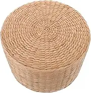 ASAKKURA Woven Stool for Small Step Stool for Shoe Changing Handwoven Garden Decor Lightweight Footrest for Boys Versatile Design for Outdoor Spaces