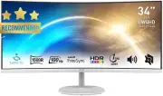 34" Ultrawide Monitor 3440x1440 100Hz 1ms HDR Speakers VESA