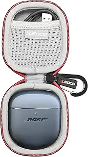 RLSOCO Hard Case for Bose QuietComfort Earbuds II/Earbuds 2/QuietComfort Ultra, Wireless, Bluetooth, World’s Best Noise Cancelling in-Ear Headphones (Black)