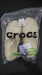 NEW Size 10-12m - CROC MELLOW RECOVERY SLIDES BONE