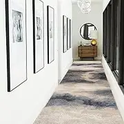 Long Carpet Narrow Hallway Runner Rugs, Non-Slip Kitchen Entryway Floor Mats 1m 1.5m 2m 2.5m 3m 3.5m 4m 4.5m 5m 6m Modern Washable Area Rug for Living Room Bedroom, Easy Care(120x400cm)