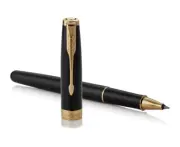 Parker Sonnet Rollerball Pen Black Lacquer With Gold Trim
