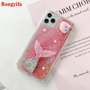 XIAOMI REDMI 小米紅米 Note 7 6 Pro 7A 6 6A 手機殼美人魚流沙液體珍珠殼閃粉 Bling