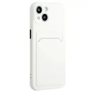 For iPhone 15 Plus Soft TPU Phone Case Drop-proof Back Cover with Card Slot
