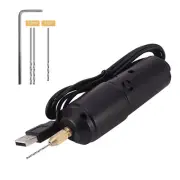 Mini Electric Drill Kit + Drill Bits for Resin Plastic Wood Polymer Clay Jewelry