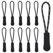 50Pcs Zipper Pulls 66mm/2.59in Zipper Extension Pulls Zip Fixer Zip Puller Ta...