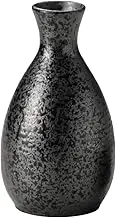Yamashita Crafts 14081840 Tokuri, Black, Diameter 2.4 x 4.5 inches (6 x 11.5 cm), 5.1 fl oz (150 cc), Black Iron Sabi, Small