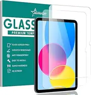 avakot 2 Pack ipad 10th Generation Screen Protector Tempered Glass Screen Protector for iPad 10.9 Inch 2022 Ultra Thin Tempered Glass Film for iPad 10 Gen Touch Sensitive Anti-Scratch