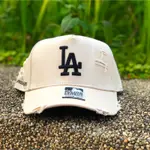 現貨 MLB OLD FASHIONED CAP LA 杏色 水洗 破壞 卡車帽