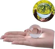 Crystal Ball Sphere Transparent White Meditation and Photography Prop No Bubbles Scratches for Display and Juggling for Cosplay and Capturing Unique Shots