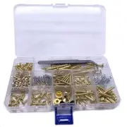 Jiayouy 268 Pieces Guitar Mounting Screws Assortment Box 9 Types Electric Gui...