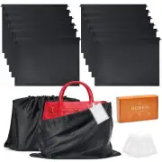 12 Pack Dust Storage Bags for Handbags Purses Clothes Shoes Boots