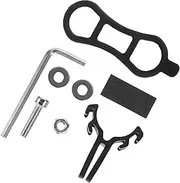 GANAZONO 1Set Bike Flashlight Storage Rack Race Number Plate Holder Set Multi Use Bike Torch Stand for Easy Installation Bikes Convenient Cycling Accessory for Racing Events