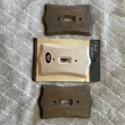 Classic collection Wood Scalloped Single Switch Plate - Unfinished & finished