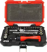 S01001 1/4" Drive 48Piece SAE & Metric Master Socket Set (1 Set)