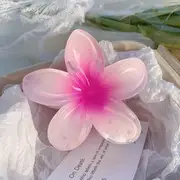 Flower Hair Claw 03# - Rose Pink - One Size