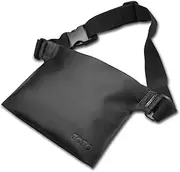 JOTO Waterproof Waist Pack with Strap, Waterproof Fanny Pack Phone Case Bag for Beach, Swimming, Boating, Fishing, Protect Your Cellphone, Camera, Cash, Wallet, Passport from Water Sand (Black)