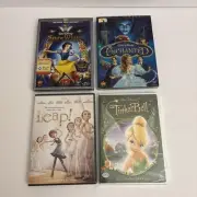 4 DVDs, Leap! (2016), TinkerBell(2008), Snow White and the Seven Dwarfs(2009)…