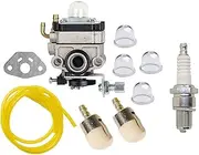 OxoxO Carburetor Carb Kit with Primer Bulb Fuel Line Filter Compatible with Honda GX22 GX31 FG100 Mantis Tiller String Trimmer Brush Cutter
