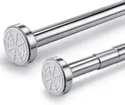 Stainless Steel Telescopic Rod 40 Cm-60 Cm Extendable, Shower Curtain Rod Without Drilling, Clamping Rod Adjustable By Turning, Secure Hold As A Showe
